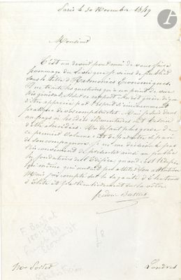 un vieux document sur lequel figurent des inscriptions à l'encre noire