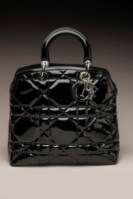 DIOR - SAC à main modèle "Granville" à double anse et bandou…