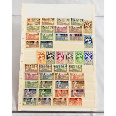 a collection of stamps from different countries and countries