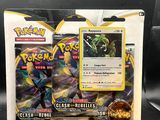 a close up of a box of pokemon cards on a table