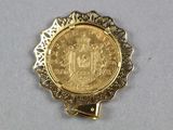 an image of a gold coin with a crown on it