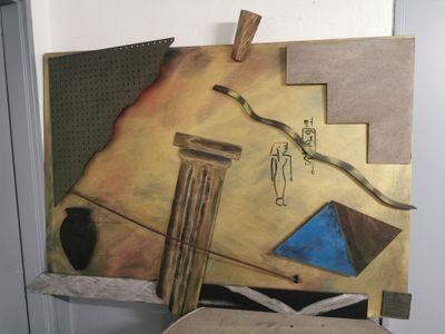 a picture of a painting hanging on a wall