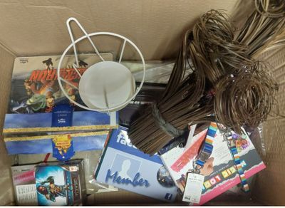 a box full of various items that are in it