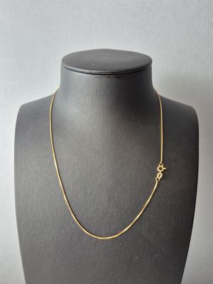 Collier en or jaune 14k 585 millièmes à maille vénitienne fi…