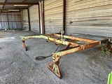 a large metal beam sitting in the middle of a garage