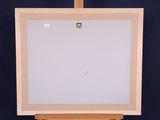 a picture of an easel with a white board on it