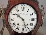 a clock that has roman numerals on the face of it