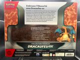 the back of a box with a picture of a dragon on it
