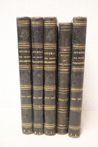 Journal de jeunes personnes des années 1862 à 1868 en 4 volumes e...