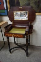 Jolie coiffeuse de style Marie-Antoinette – bois de racine e… (photo 3)