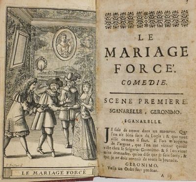 un vieux livre avec l'image d'un homme et d'une femme