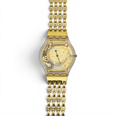 an image of a close up of a wrist watch on a white surface