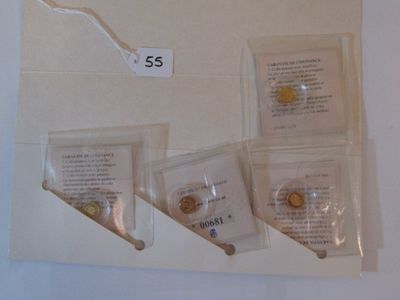 une photo d'une photo montrant des pièces de monnaie dans un emballage