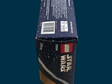 a box that has a lego star wars figure inside of it
