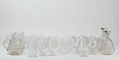 BACCARAT Partie de service de verres en cristal taillé compr…