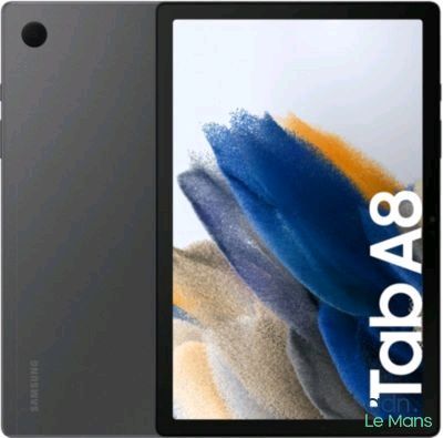 un gros plan d'une tablette avec l'image d'une fleur à l'écran