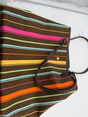 LONGCHAMP : sac porté épaule modèle "pliage" en toile marron…