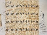 a drawing of a group of people on a sheet of paper
