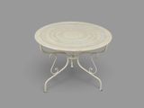 une image représentant une table blanche sur fond gris