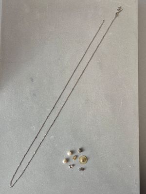 Ensemble d'éléments de bijoux comprenant : - une chaîne en m…