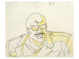 drawing of a man with glasses and a yellow jacket