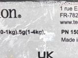 a label on the side of a container of food