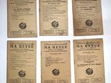 six brochures destinées à « Ma Revue » sont posées sur une surface blanche