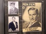 a framed picture of a man in a suit and tie