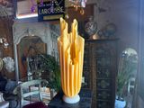 a vase that is sitting on a table in a room