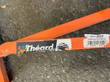 a sticker on the back of a bike that has a sticker on it
