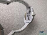 a watch that has a bar code on the back of it