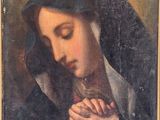 an image of a painting of a woman holding a cat