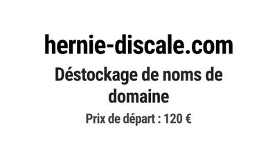 Nom de domaine hernie-discale.com.