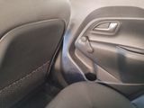 a close up of the inside of a car door handle