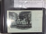 a picture of a black and white photo of a house