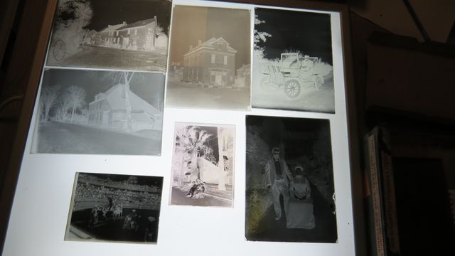 12 boites de plaques photos anciennes dont 3 neuves ; St Sulpice 