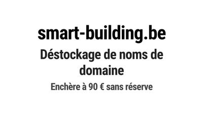 Nom de domaine smart-building.be.