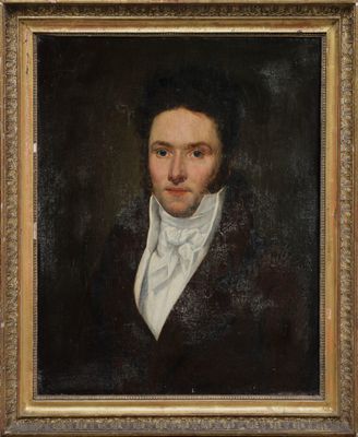 Ecole Française du XIXème siècle - Portrait d'homme Romantiq…