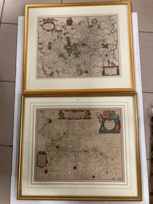 Deux cartes anciennes. 45 X 56. - Photo 1