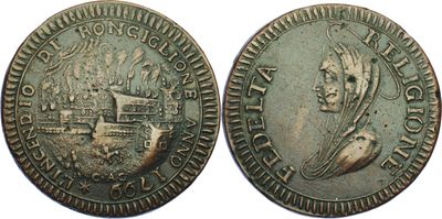 a close up of a coin with a woman on it