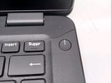 a close up view of a laptop computer keyboard