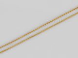 une chaîne en or avec un pendentif en forme de cœur