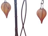 a lamp that is on top of a metal stand
