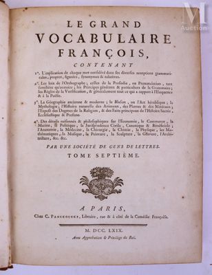 [LITTÉRATURE] Le Grand vocabulaire français.