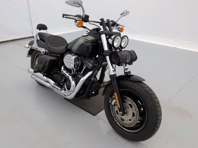 a motorcycle that is parked in a room