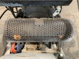 a close up of a motor bike with a basket on the back