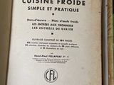 a book opened to show the contents of a cuisine froide