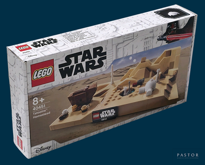 a box with a lego star wars set inside of it