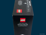 a black box with a lego star wars figure inside of it