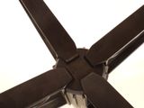 a close up view of a propeller on a plane